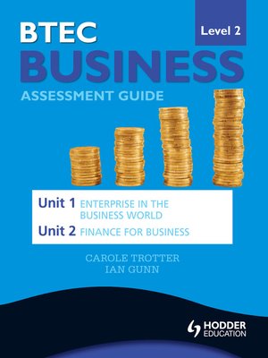 cover image of Unit 1 Enterprise in the Business World & Unit 2 Finance for Business